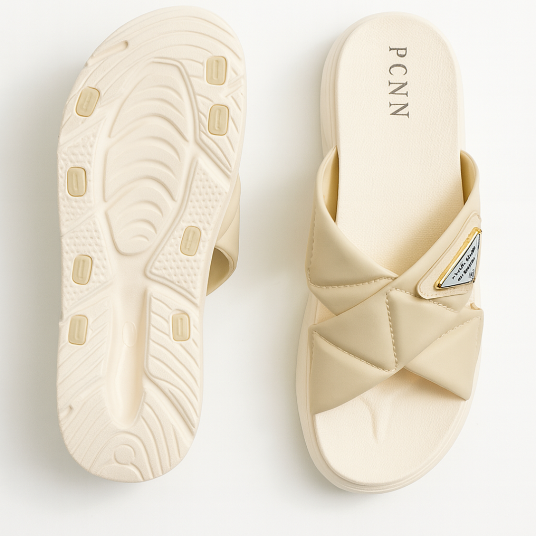 Soft Step Beige - Comfortable Slippers