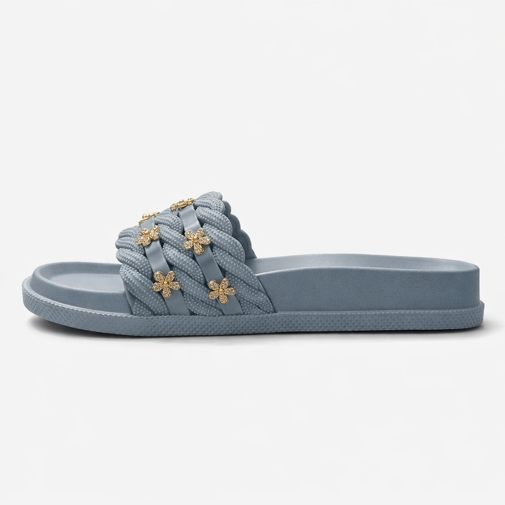 Blue Blossom – Casual Slippers